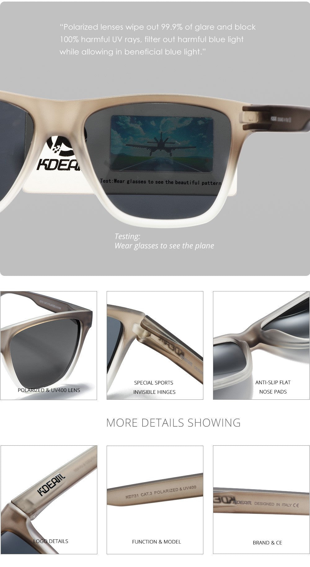 Kdream Retro Square Groove Solid Blue - SekelBoer