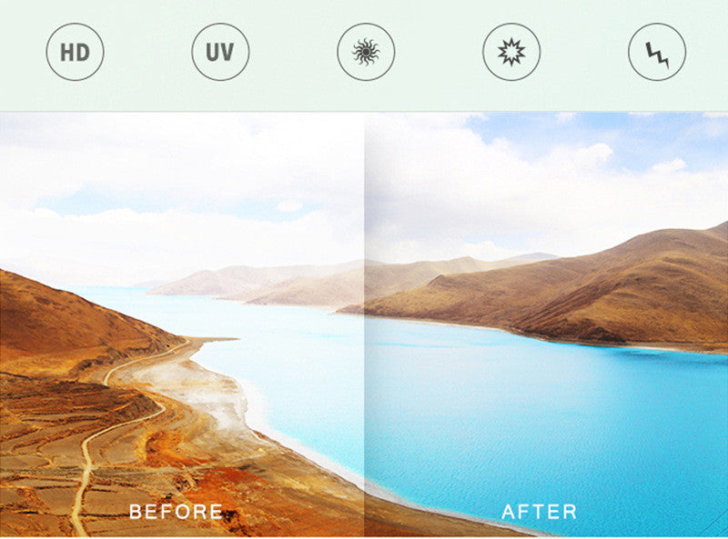 Kdream Retro Square Groove Solid Blue - SekelBoer