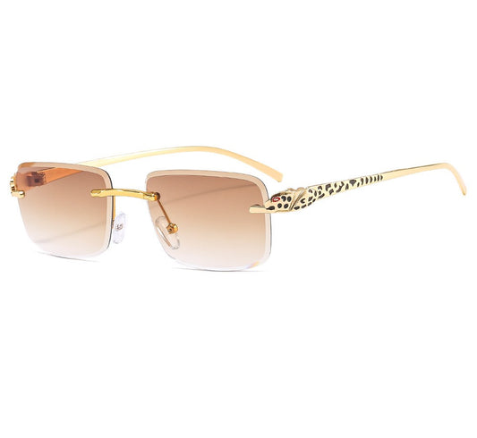 A particular style of eyewear boldly ventures where others fear to tread - "rimless sunglasses".