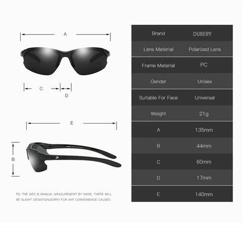 Dubery Range Chameleon Photochromic Vision Shades - SekelBoer