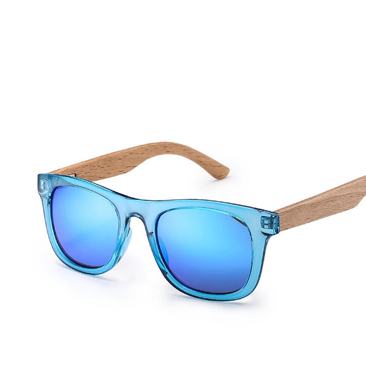 Little EarthHero Bamboo Polarized Shades Blue