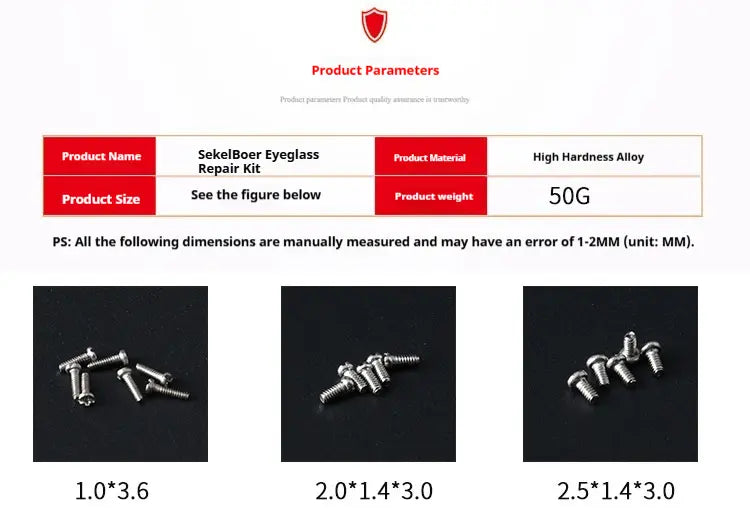 SekelBoer Compact Eyeglass Repair Box