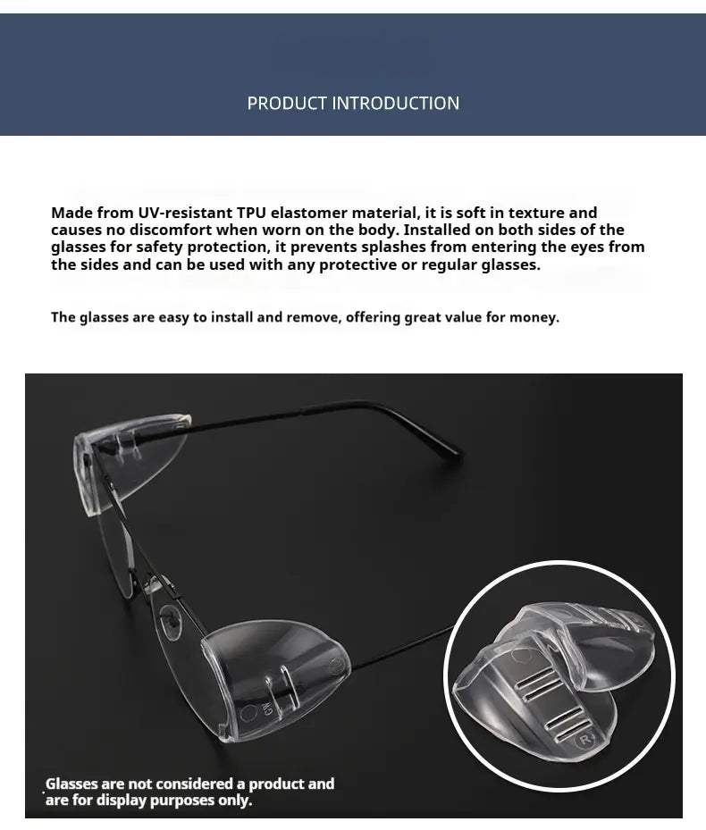 SekelBoer Silicone Eyeglass Side Guards