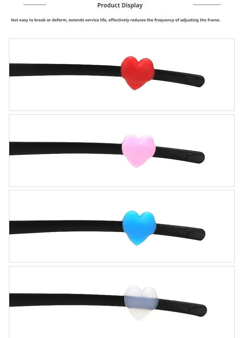 Silicone Anti-Slip Ear Grip Hook Hearts