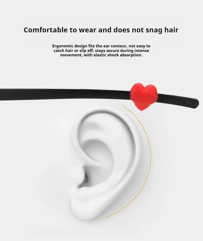Silicone Anti-Slip Ear Grip Hook Hearts
