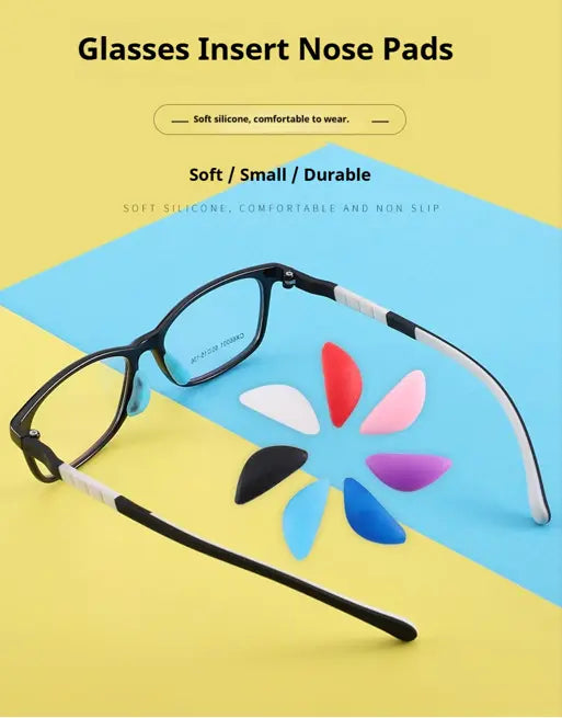 Crescent-Shaped Silicone Insert Nose Pads