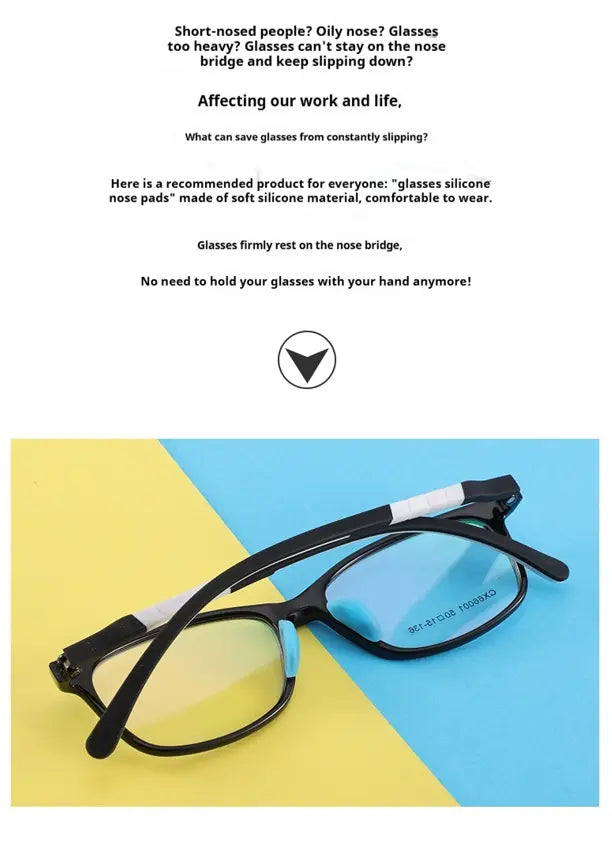 Crescent-Shaped Silicone Insert Nose Pads