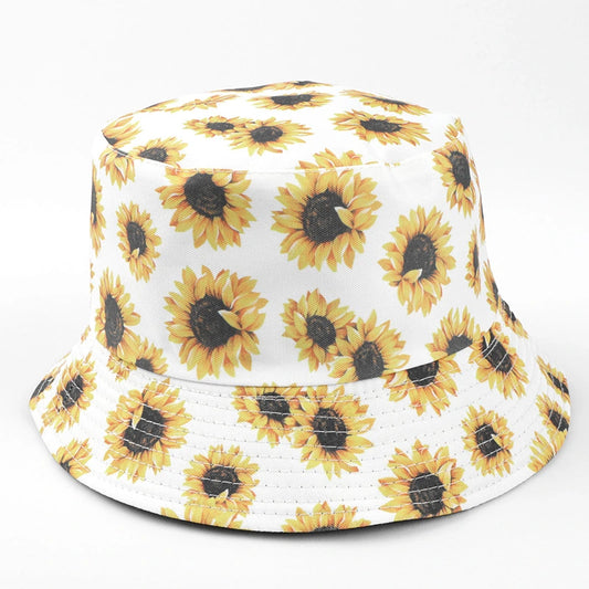 Sunburst Bloom Reversible Bucket Hat