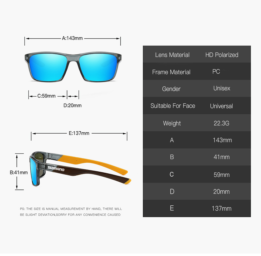 SHIMANO Polarized Fishing Sunglasses Red - SekelBoer