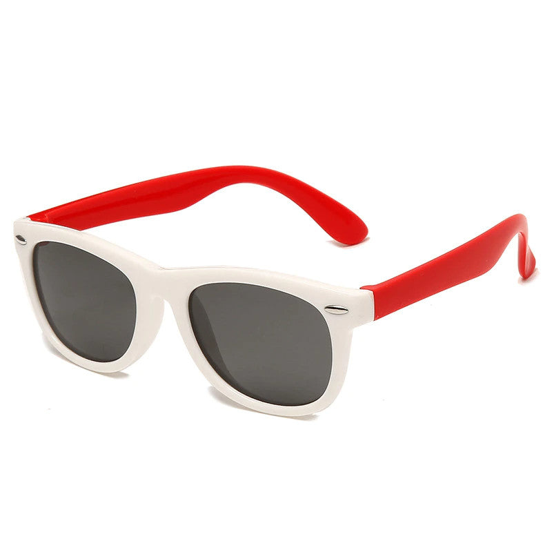 SekelBoer Kids_Polarized_Silicone_White_Red - SekelBoer