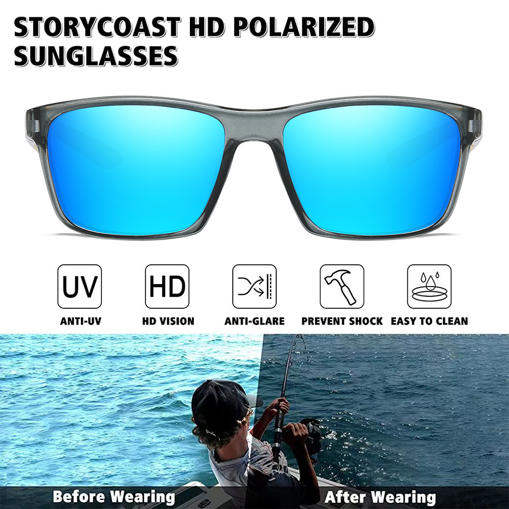 SHIMANO Polarized Fishing Sunglasses Blue - SekelBoer