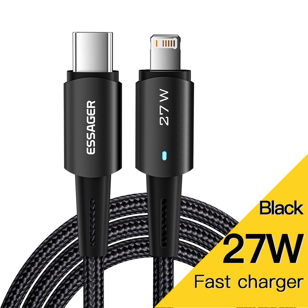 Essager USB-C to Lightning cable For IPhone 27W Fast Charging 2 Meters Cable - SekelBoer