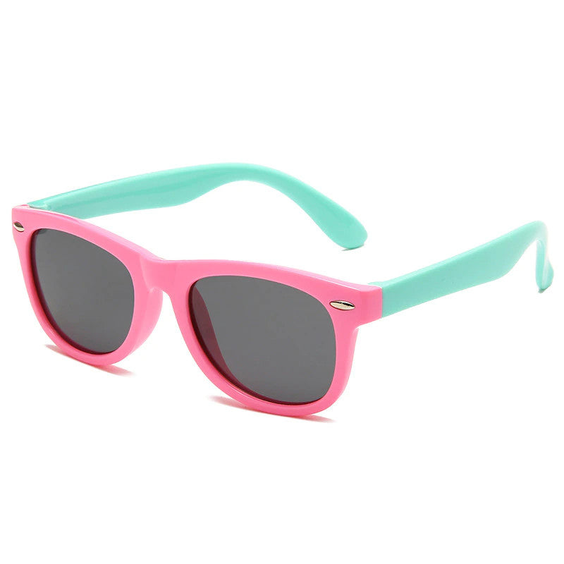 SekelBoer Kids_Polarized_Silicone_Pink_Turquoise - SekelBoer