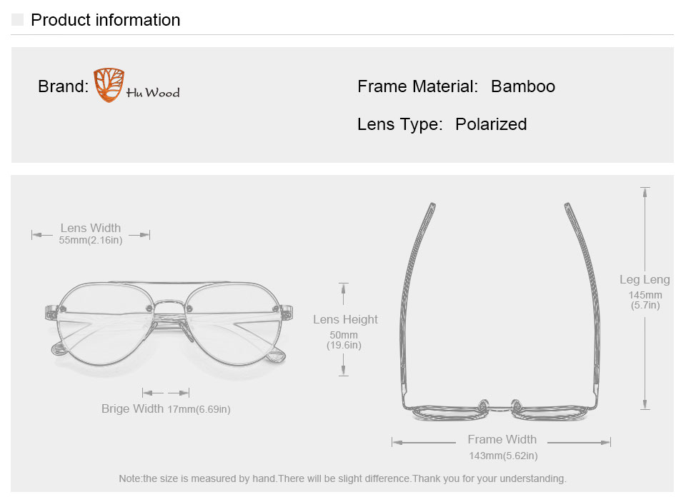 Hu Wood Polarized Aviators Gradient Mandela Maple - SekelBoer