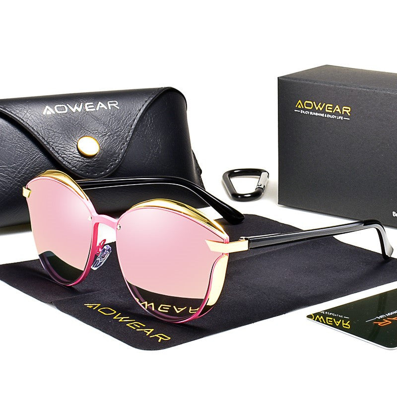 SekelBoer Cat Eye Vintage Polarized Pink - SekelBoer