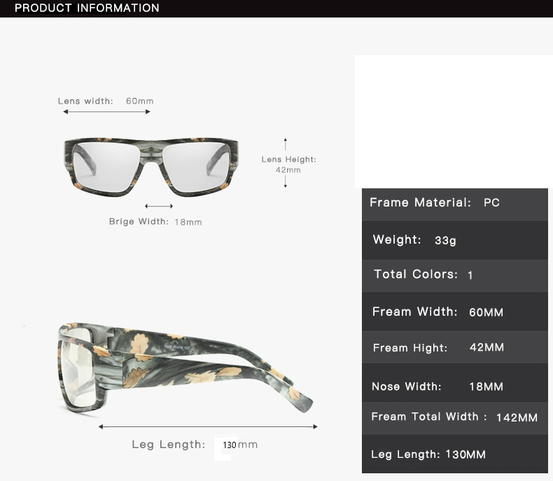 Camo Photochromic Jozi Jet Snug Fit - SekelBoer