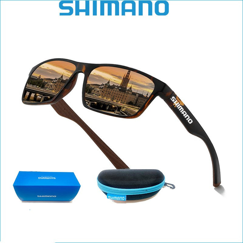 SHIMANO Polarized Fishing Sunglasses Brown - SekelBoer