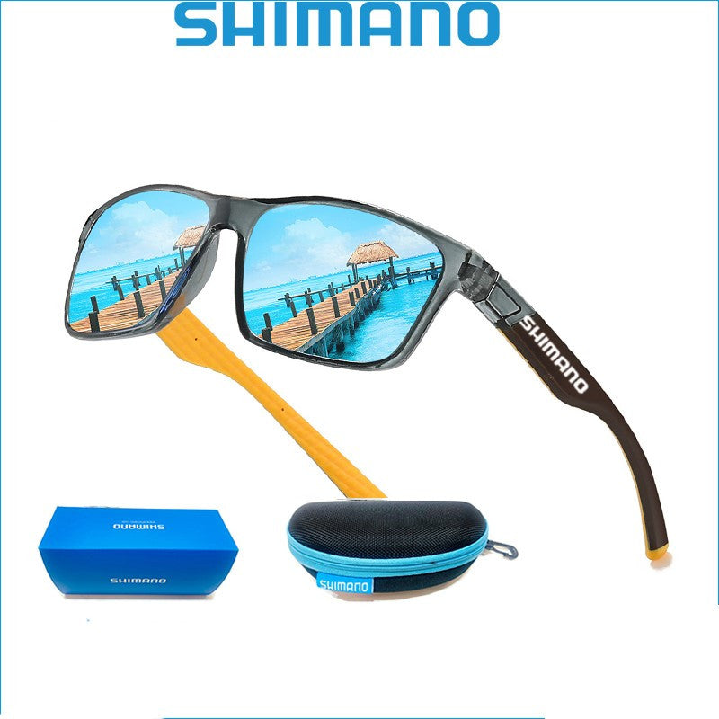 SHIMANO Polarized Fishing Sunglasses Blue - SekelBoer