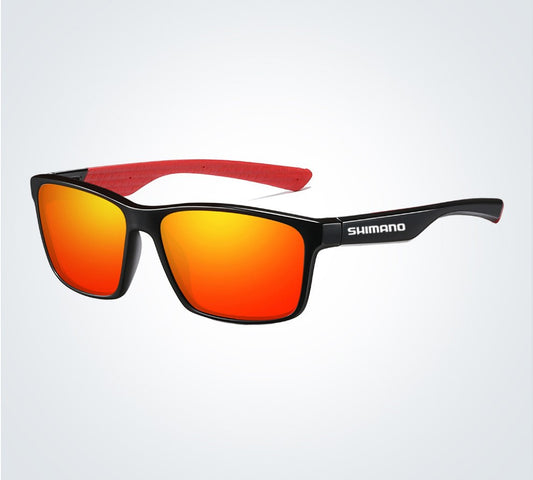 SHIMANO Polarized Fishing Sunglasses Red - SekelBoer