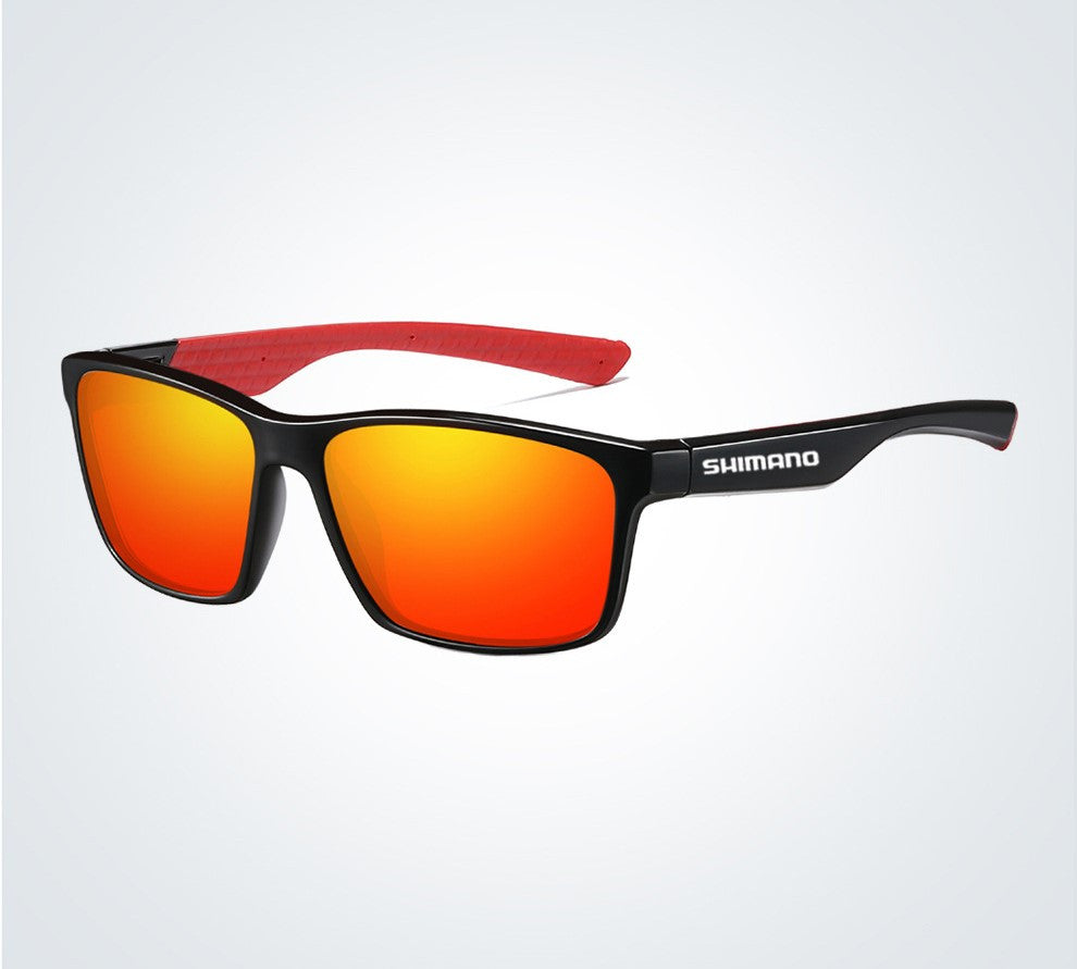 SHIMANO Polarized Fishing Sunglasses Red - SekelBoer