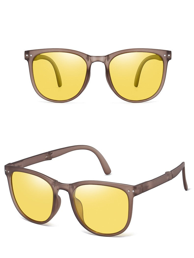 SekelBoer Polarized Folding Shades Yellow Platinum - SekelBoer