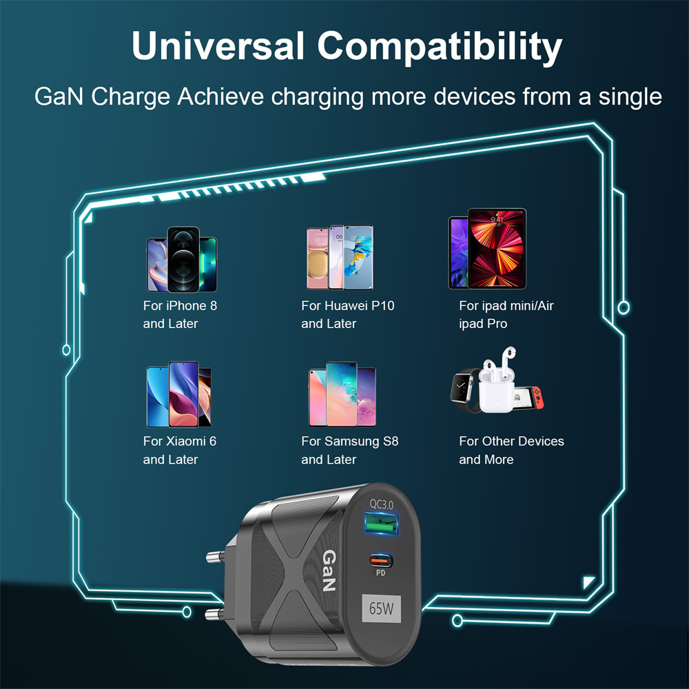 65W GaN Fast Charge Adapter - SekelBoer