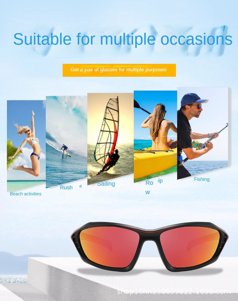 Floating Polarized Monochrome Drift Sport Sunglasses - SekelBoer