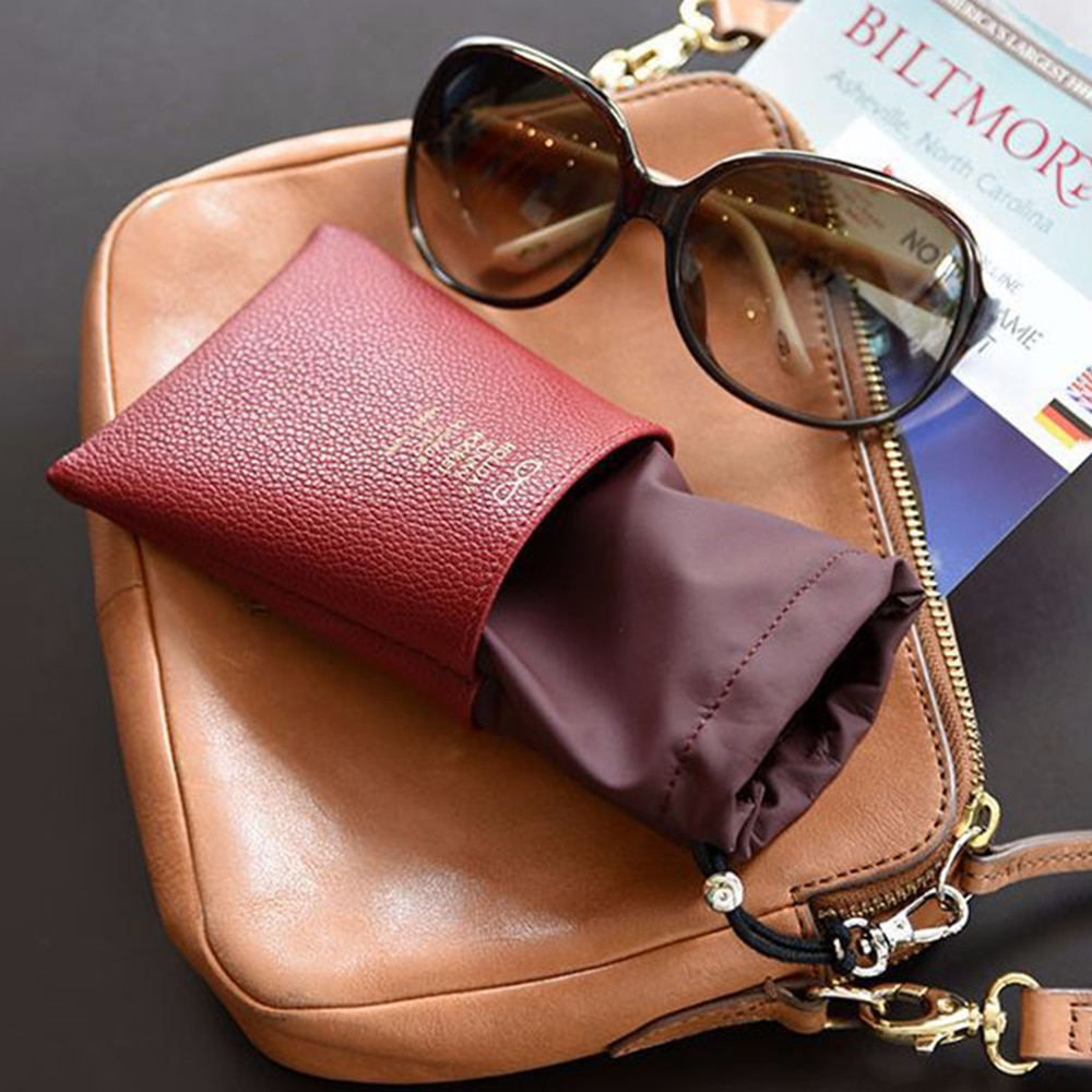 Soft Leather Glasses Pouch - SekelBoer