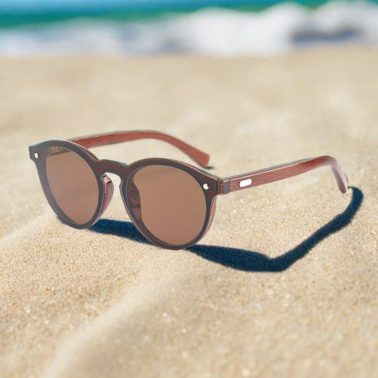 Wooden Cat Eye Newtown Nutwood - SekelBoer