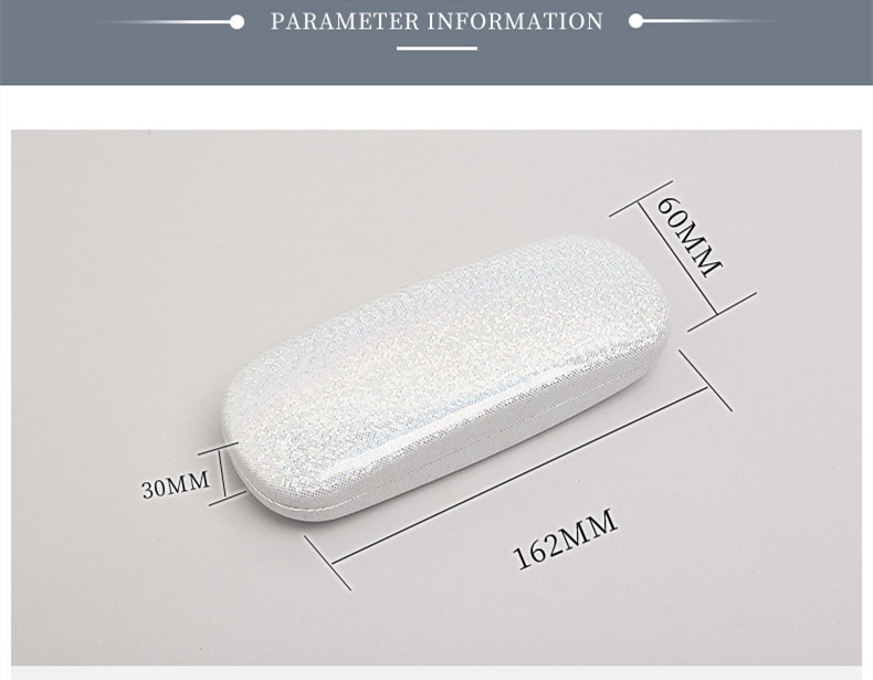 SekelBoer Glitter Rang White Sunglasses Case - SekelBoer