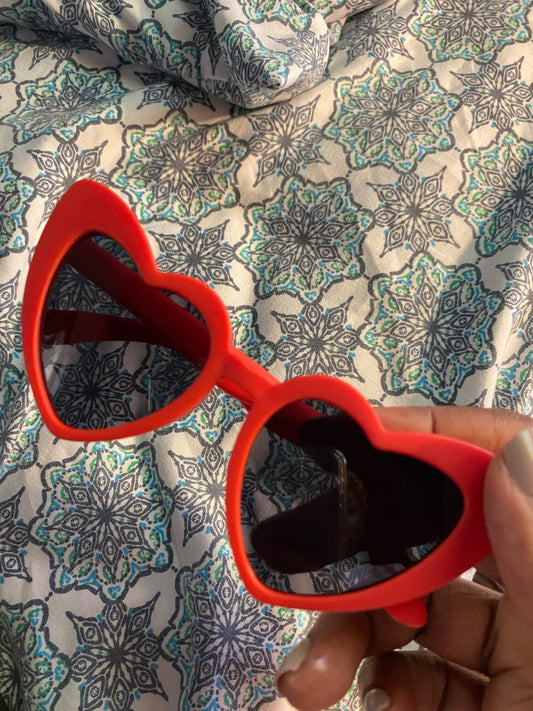 SekelBoer Kids_Polarized_Red_Heart_Glasses - SekelBoer