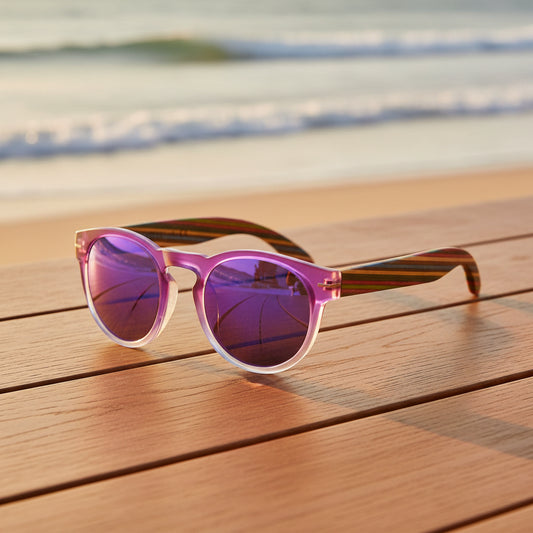 Polarized Wood Violet Vogue Rounds - SekelBoer