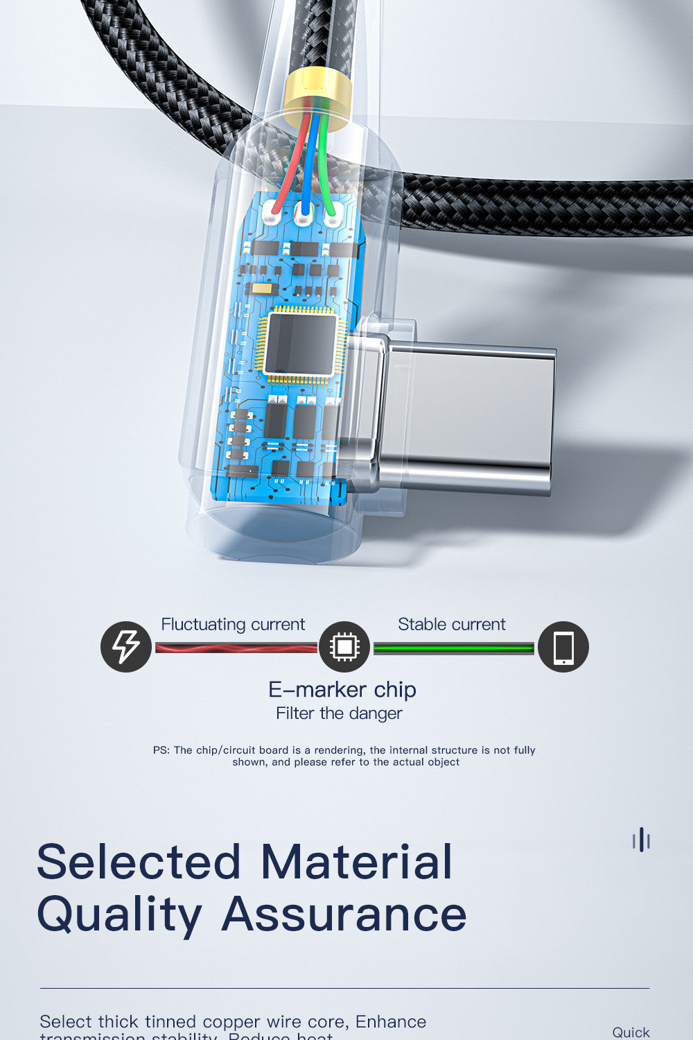 Essager 100W 7A Type C To USB 2 Meters - SekelBoer