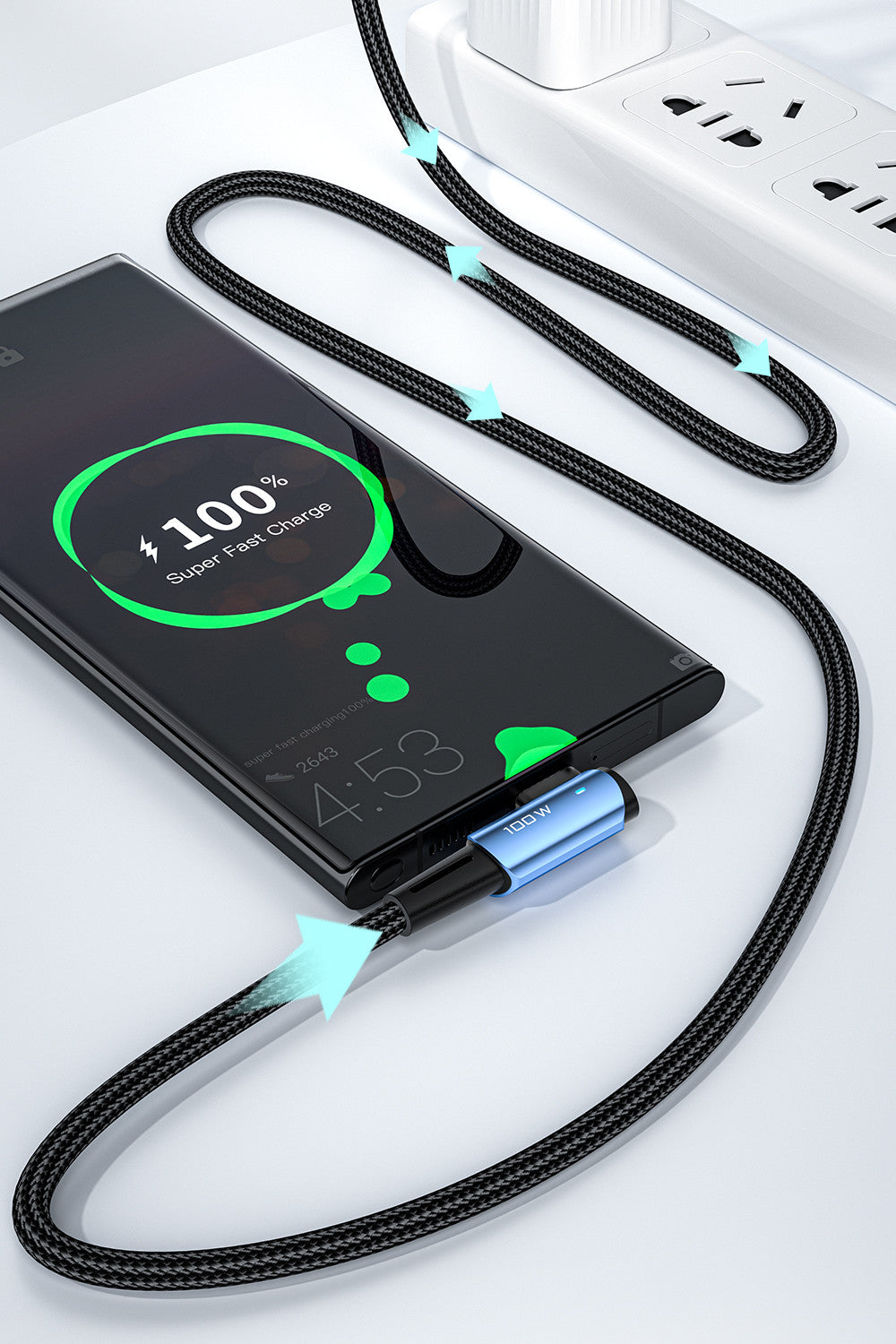Essager 100W 7A Type C To USB 2 Meters - SekelBoer